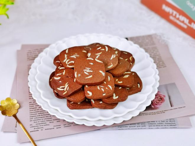 杏仁可可曲奇饼干