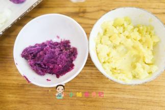 紫薯跟土豆去皮压泥