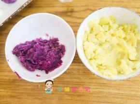 紫薯跟土豆去皮压泥
