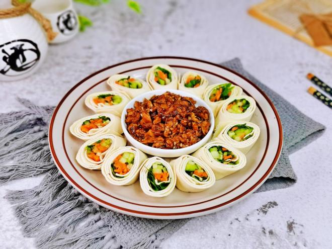 时蔬豆皮卷