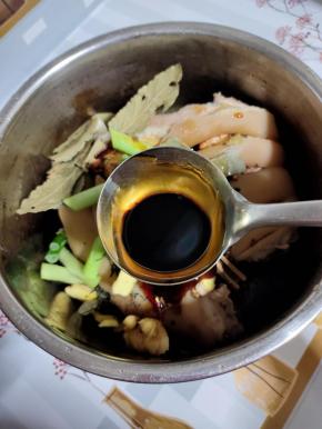 半大勺老抽调色！