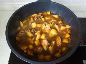 加入适量的开水。