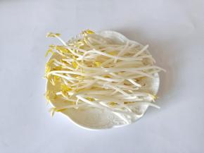 豆芽把根部择去不要，然后清洗好备用。