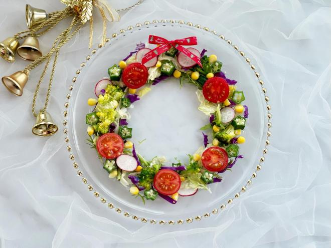 圣诞花环沙拉&圣诞树沙拉，满满的节日气氛