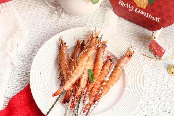 圣诞烤虾