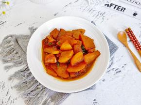 萝卜炖的很入味！