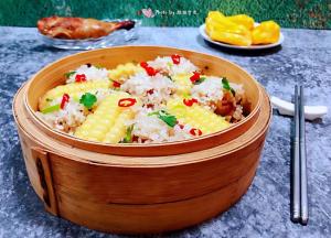 搭配水果和烤鸡腿一起吃太完美了