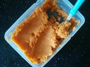 红薯压成泥