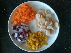 准备需要的配料。