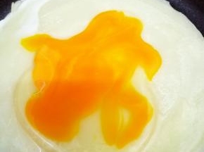 用刮刀把鸡蛋刮均匀
