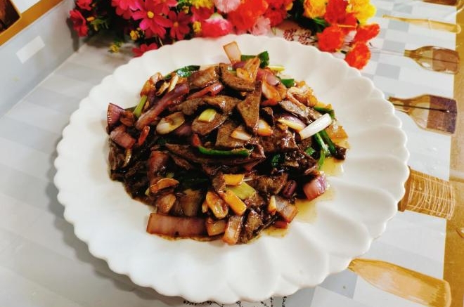 葱爆羊肝