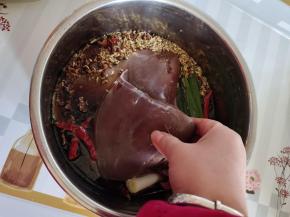 放入羊肝！
