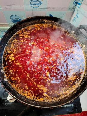 开中火把水分熬干！