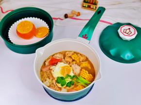 寒冷的冬天一锅部队火锅太满足了，餐后来一个蒸橙子，去火润燥。