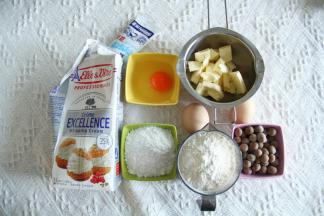 4、准备布丁塔食材。