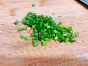 小葱切碎