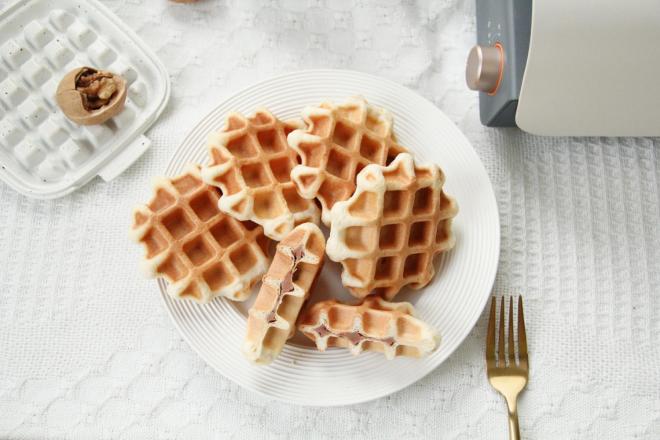 牛奶豆沙华夫饼-发酵版