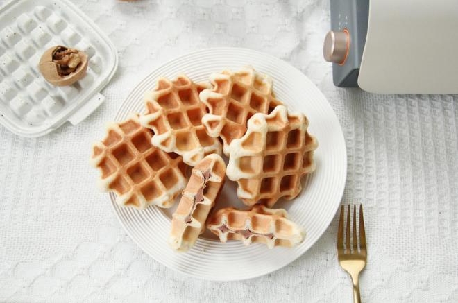 牛奶豆沙华夫饼-发酵版