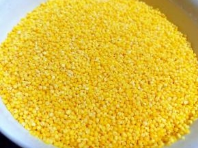 取出适量新鲜的小米备用