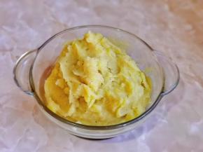 压成土豆泥。
