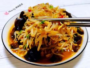 黄豆芽入口香辣脆爽口感一级棒