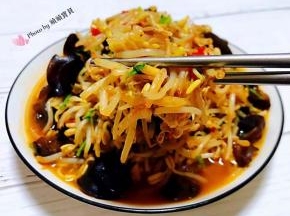 黄豆芽入口香辣脆爽口感一级棒