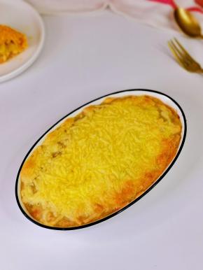 还焗了一份土豆泥也超好吃呐！