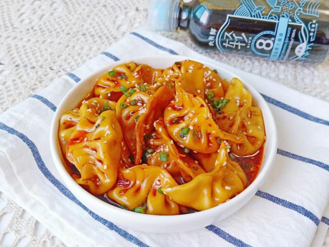 香辣拌水饺