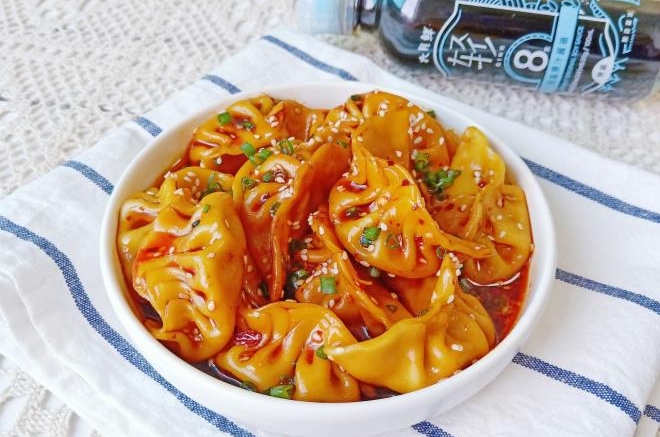 香辣拌水饺