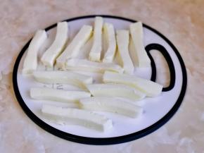 再切出自己喜欢的大小条状。