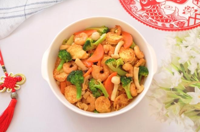 三鲜鸡蛋豆腐