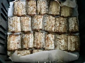 将带鱼翻面，再稍微刷一层油，撒上孜然粉，继续烤8分钟，就做好啦！