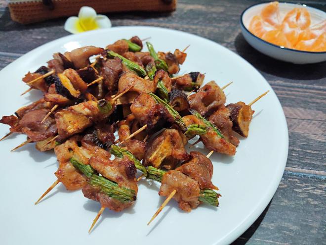 空气炸锅烤牙签肉串串