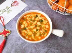 香喷喷的番茄烩麻食做好啦！