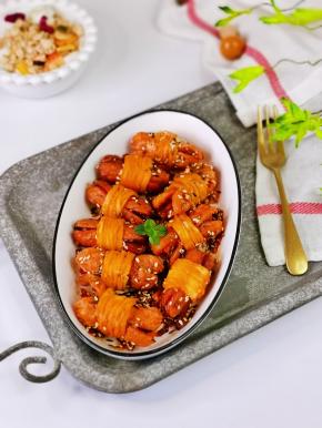 腰缠万贯香肠卷。