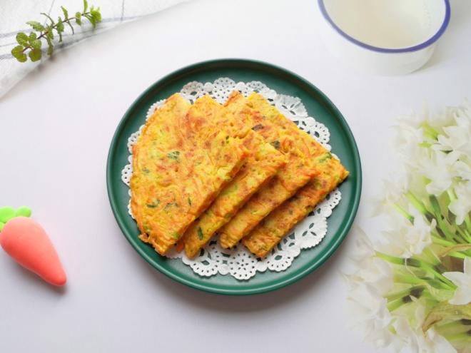 胡萝卜鸡蛋饼