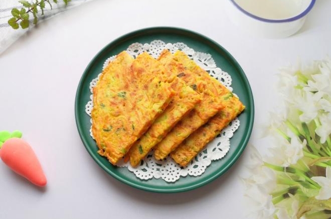胡萝卜鸡蛋饼
