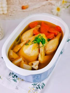 汤浓鸡嫩，太赞了。