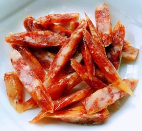 腊肠斜刀切片这样炒出来颜值高哦