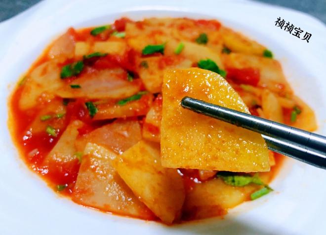 西红柿炒土豆片