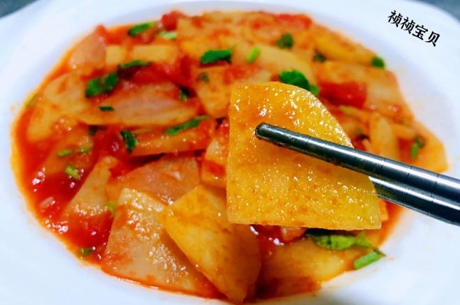 西红柿炒土豆片