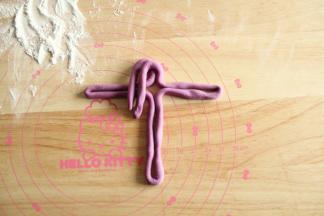 上端折下靠左，