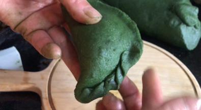 对合后再折成螺旋花边