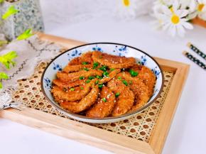 酱香浓郁的素鸡。