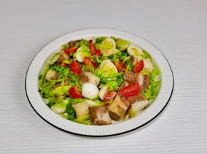 再加入吐司丁，拌均匀。