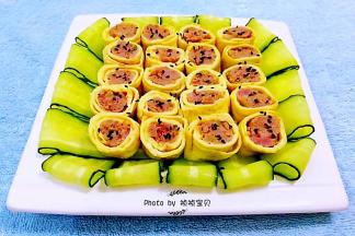 可以在上面撒上少许黑芝麻做装饰吃起来味道更加香浓