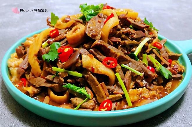 爆炒羊杂