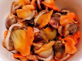 处理好的毛蚶肉肉特别有食欲