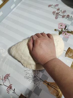 发酵好的面团，揉匀，排气！