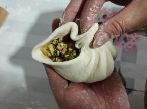 均匀的包上13个褶子！